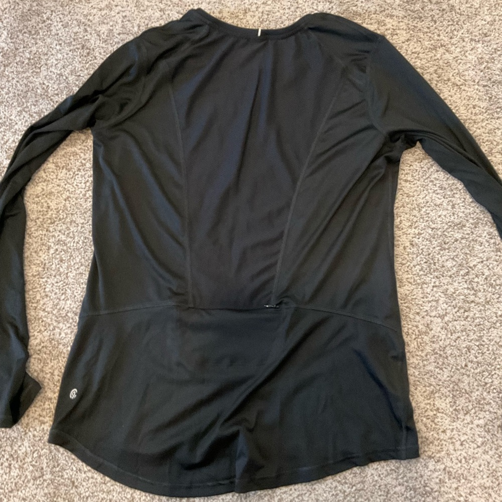 Black Long Sleeve Athletic Shirt - Picture 2 of 2